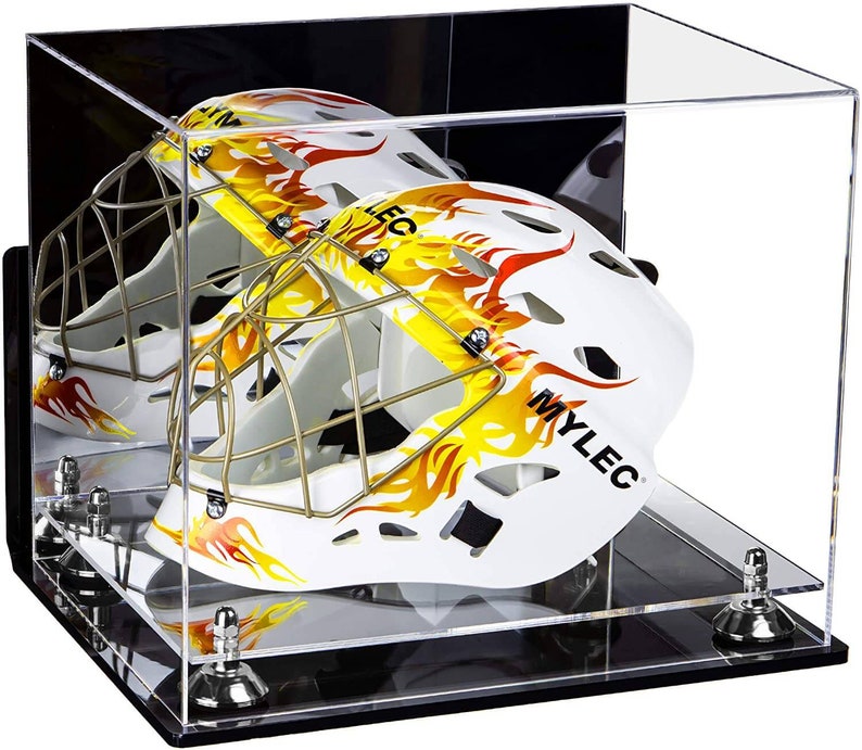 Acrylic Lacrosse Helmet Display Case With Mirror Wall Mount Etsy
