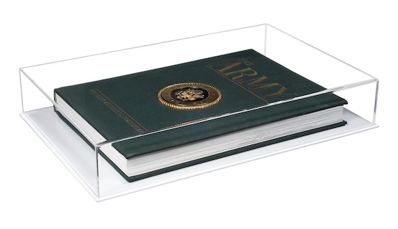 Deluxe Clear Acrylic Book, Stamp, or Coin Collection Display Case