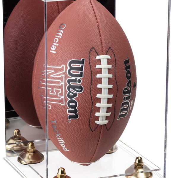 Nfl Vertical Football Display Case Etsy