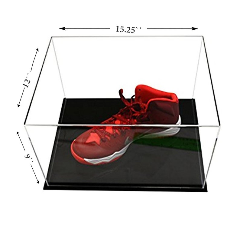Acrylic Deluxe Clear Display Case - Large Rectangle Box 15.25