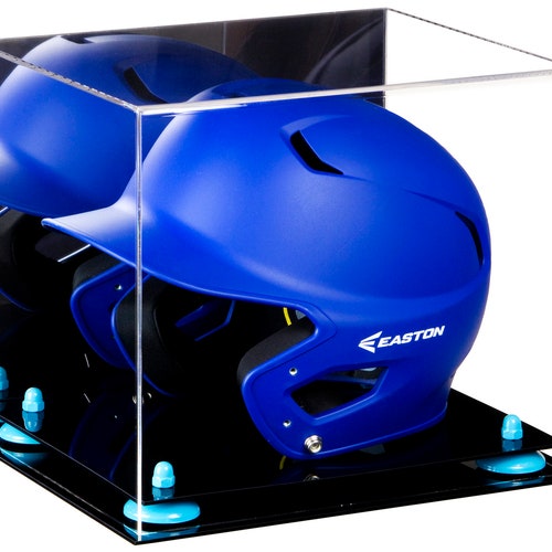 Acrylic Baseball Batting Helmet Display Case with Mirror, shops Risers and Black Base (V22)