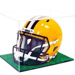 Versatile Deluxe Acrylic Display Case - Large Rectangle Box with Turf Bottom 14.5&quot; x 11&quot; x 12&quot; (A002-TB)
