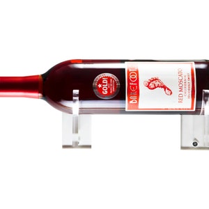 Deluxe Clear Acrylic Wine Bottle Display Holder