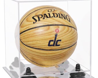 Acrylic Mini Basketball Display Case | 7x7x7 Inch Collectible Ball Protector