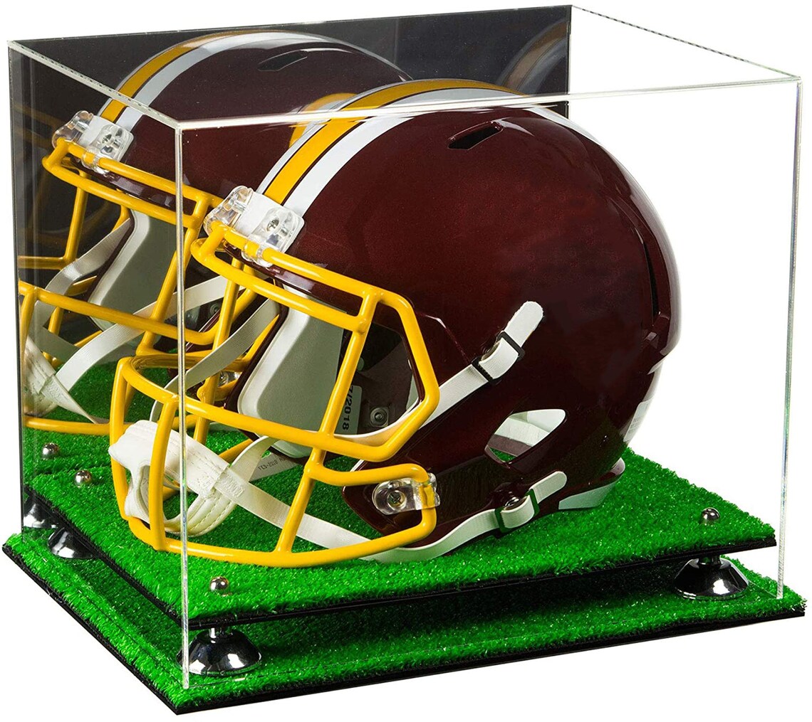 Acrylic Football Helmet Display Case With Mirror Risers and Etsy