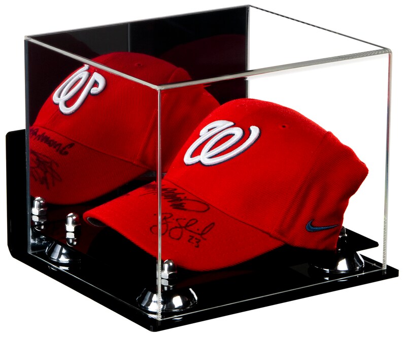 Acrylic Baseball Cap Display Case With Mirror Wall Mount and Etsy
