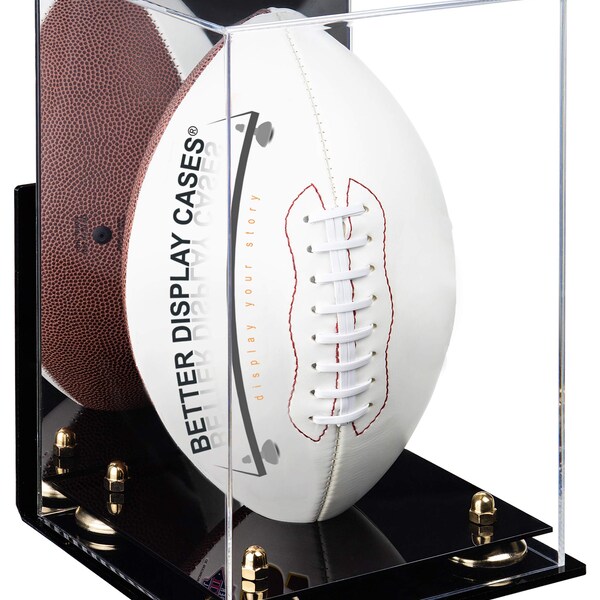 Football Display Case With Mirror Etsy
