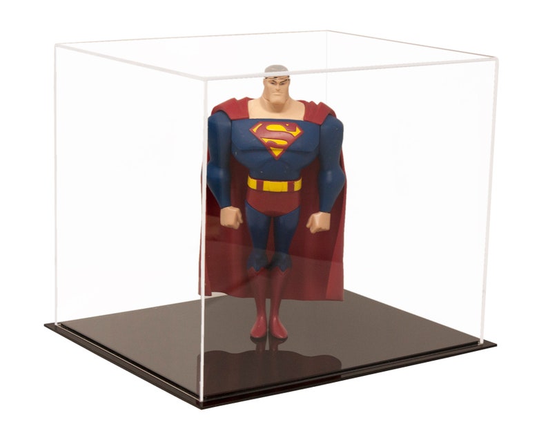 Medium Square Box 9.75/" x 9.75/" x 9.75/" Clear Acrylic Display Case A027-CDS