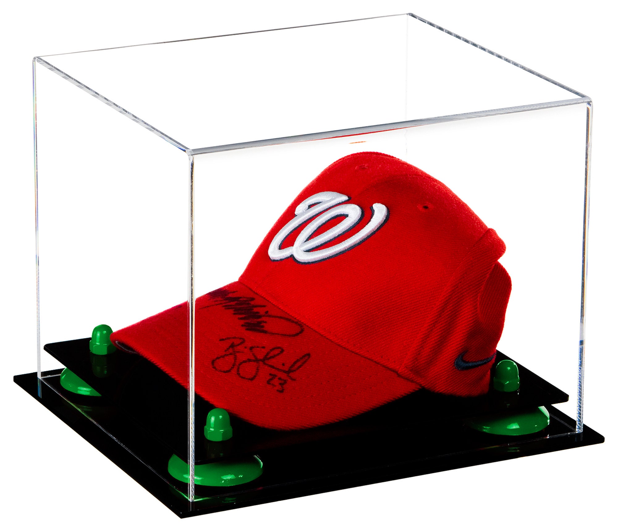 Clear Acrylic Baseball Cap Display Case 
