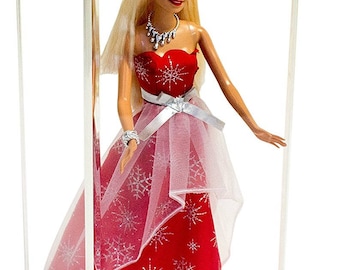 Deluxe Acrylic Figurine Display Case for Doll Bobblehead Action Figure or Collectible Toy Figure (A017)