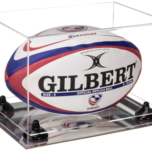 Rugby Ball Display Case Etsy
