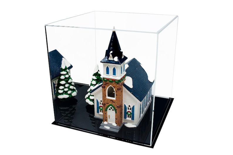 Cube Dust Cover or Riser 12 x 12 x 12 Versatile Acrylic Display Case A061-DS