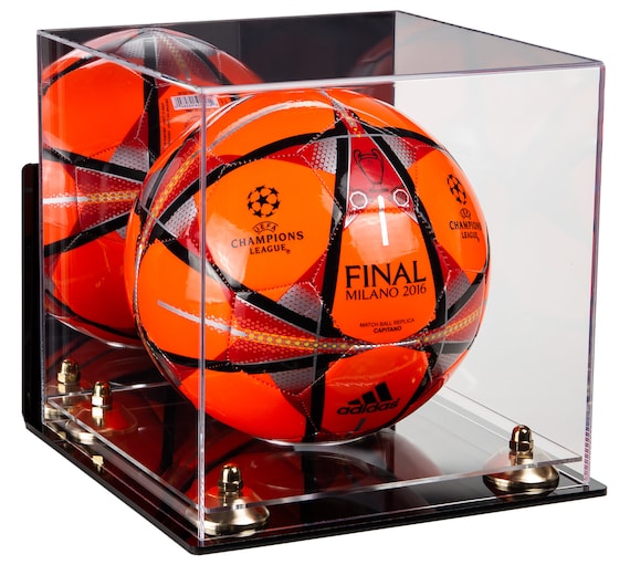 Acrylic Wall Mount Soccer Ball Display Case by GameDay Display