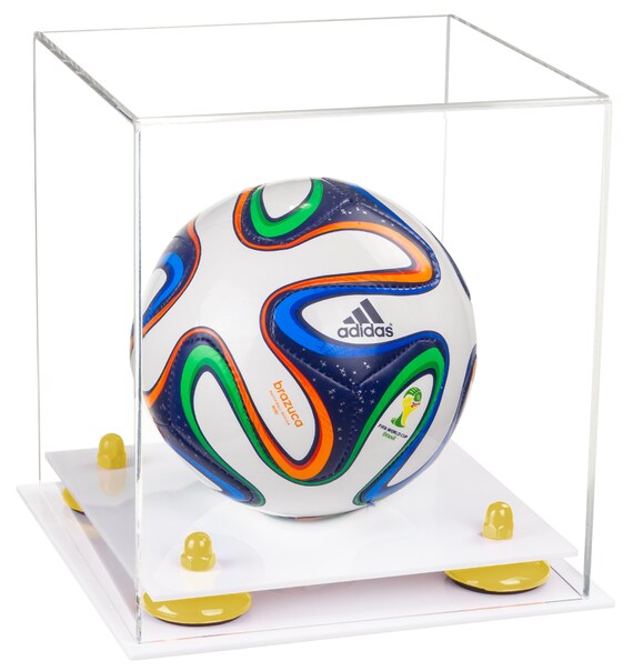 4 piezas de soporte de fútbol de exhibición transparente para fútbol  acrílico titulares de fútbol fútbol vitrina de fútbol estante de  almacenamiento