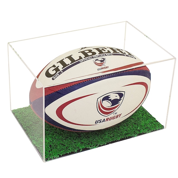 Rugby Ball Display Case Etsy