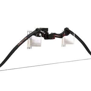 Deluxe Clear Acrylic Archery Bow Wall Mount Bracket (A023-AB-SS)