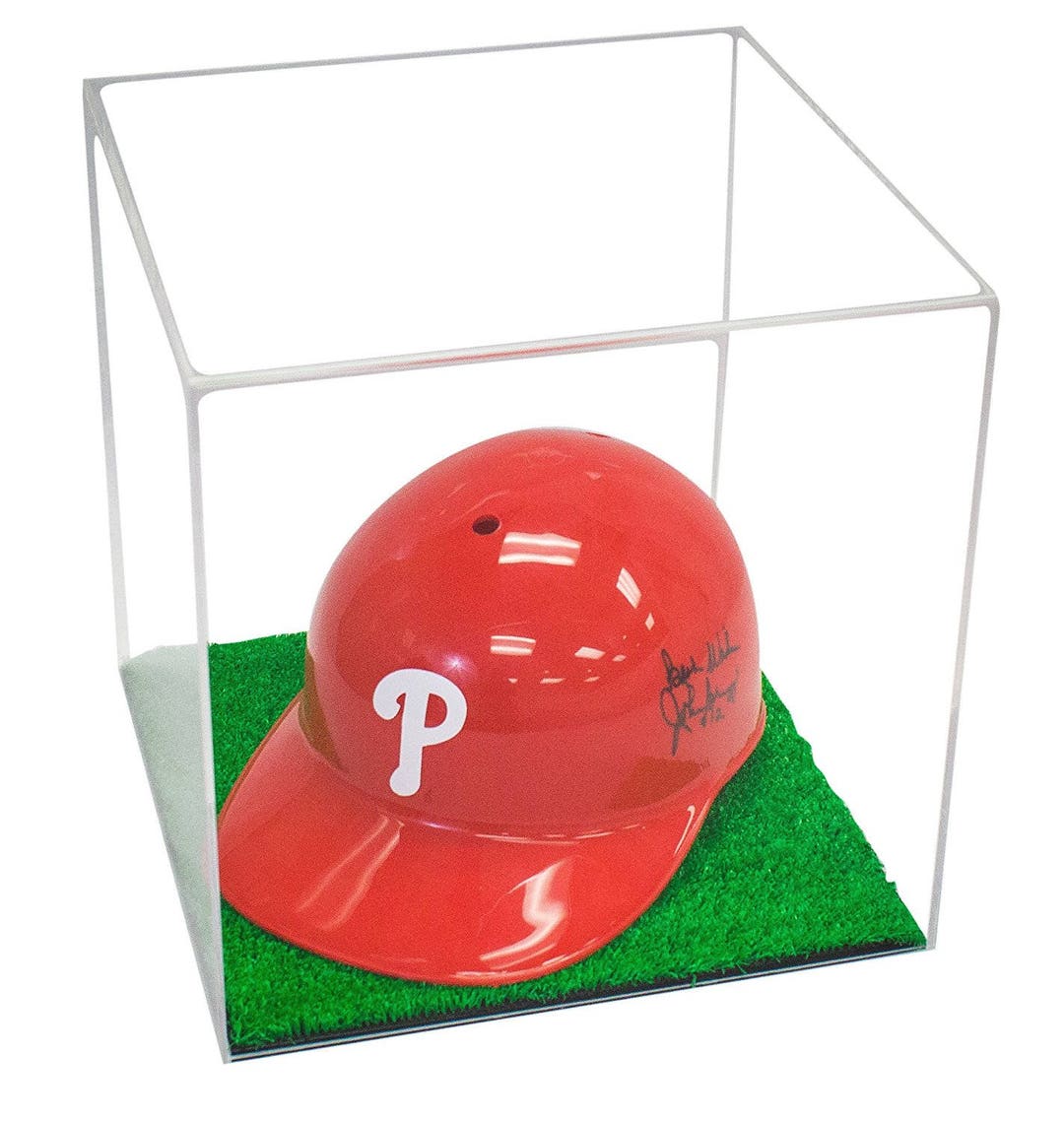 Versatile Deluxe Acrylic Display Case - Medium Square Box With Turf ...