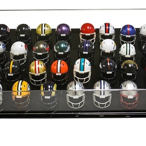 Acrylic Deluxe Clear Miniature Pocket Size Football or Baseball Helmet Collection Display Case (A029-B)
