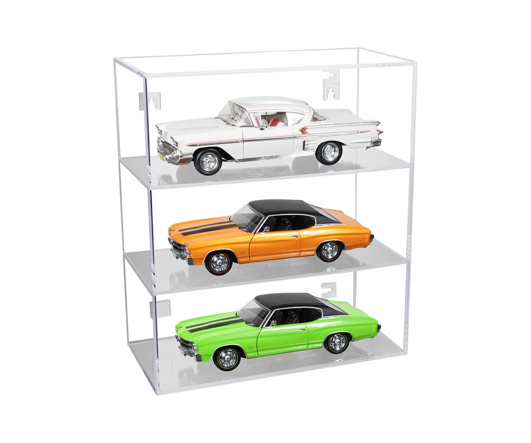 Clear Acrylic Diecast Model Car Display Case With Shelves Etsy