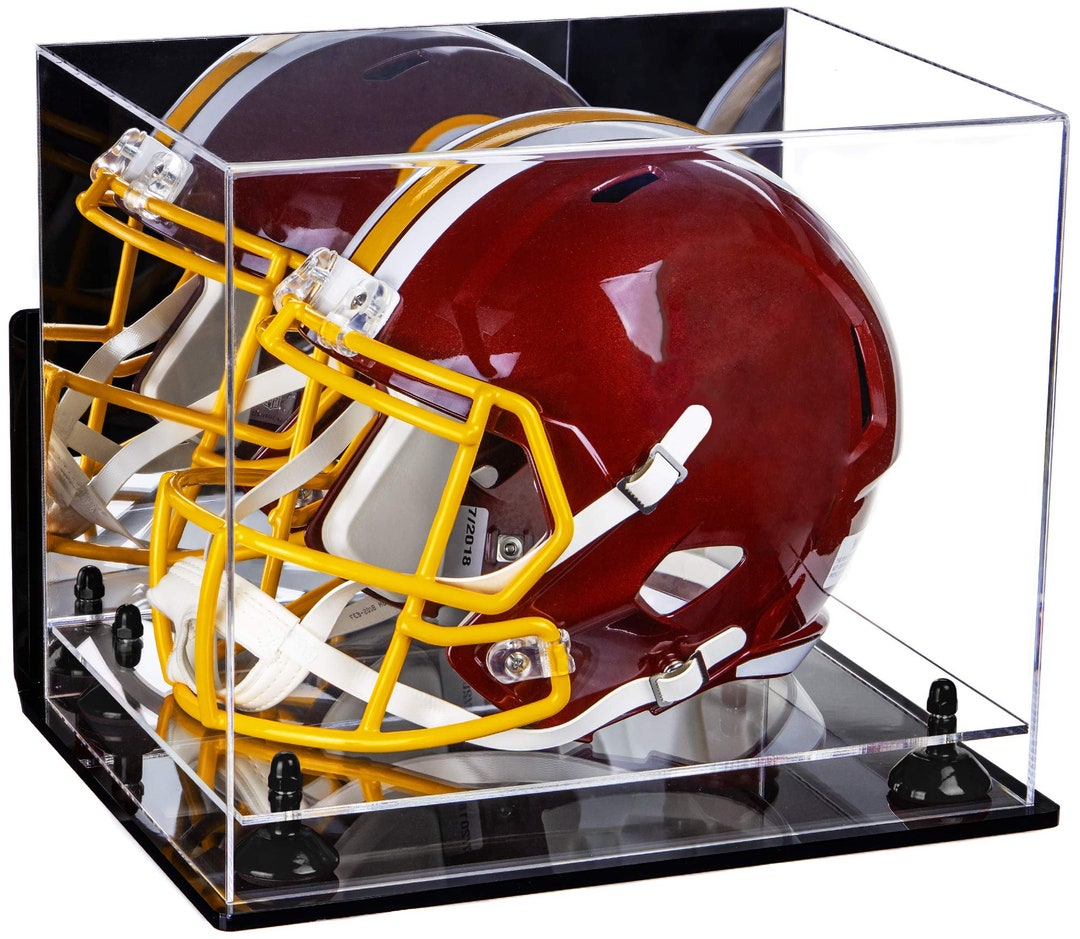 Acrylic Football Helmet Display Case With Mirror, Wall Mount, Risers and Clear Base A002CB Etsy