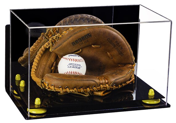 Acrylic Mini Baseball Glove Mitt Ball Display Case