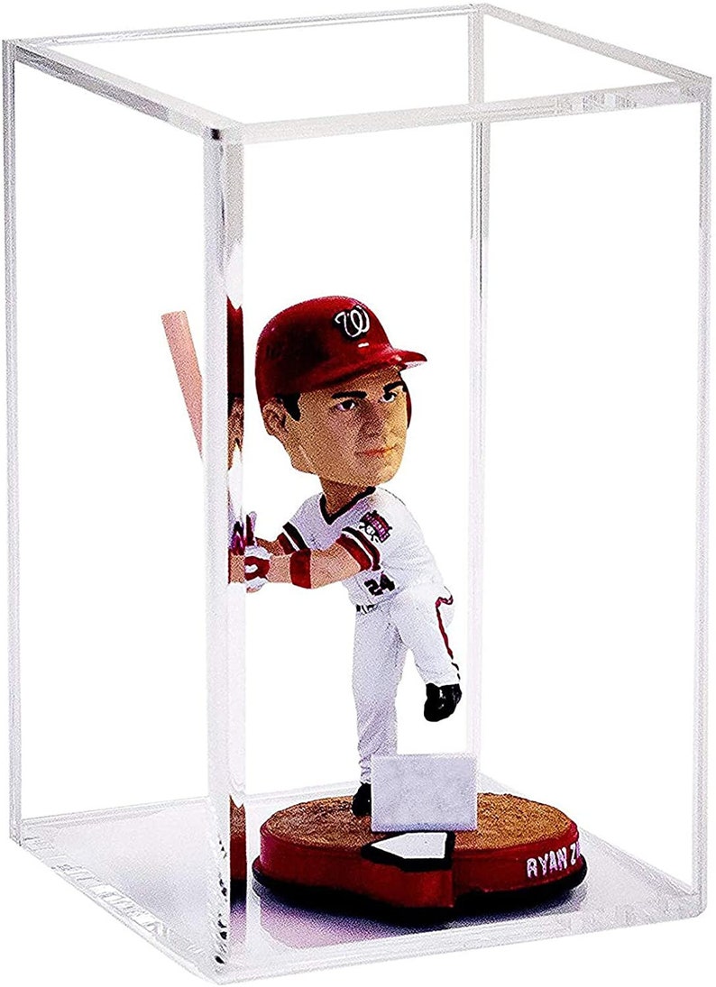 Collectible Figurine Display Case for Doll, Bobblehead, Action Figure or Collectible Toy Figure and more 5.5 X 5.5 X 9.5