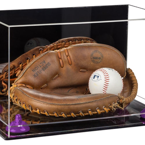 Acrylic Baseball Catchers Glove Display Case with Mirror, shops Wall Mount, Risers and Clear Base (A011-CB)