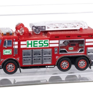 Versatile Clear Acrylic Trucks, Trains and Rockets Display Case-Large Rectangle Box with Clear Case and Mirror Base 17&quot; x 6&quot; x 7&quot; (A019/V46)