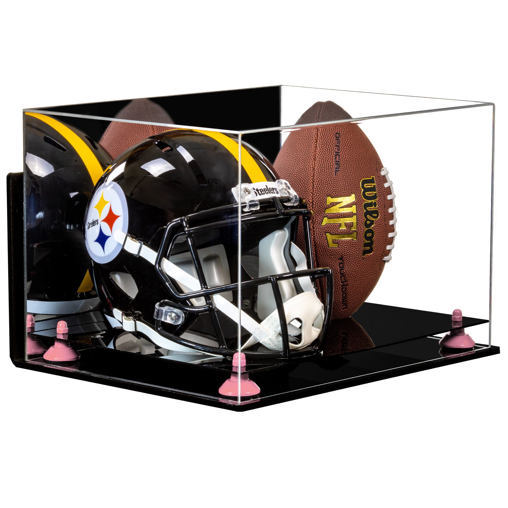 Acrylic Fullsize Football and Helmet Display Case Large Etsy