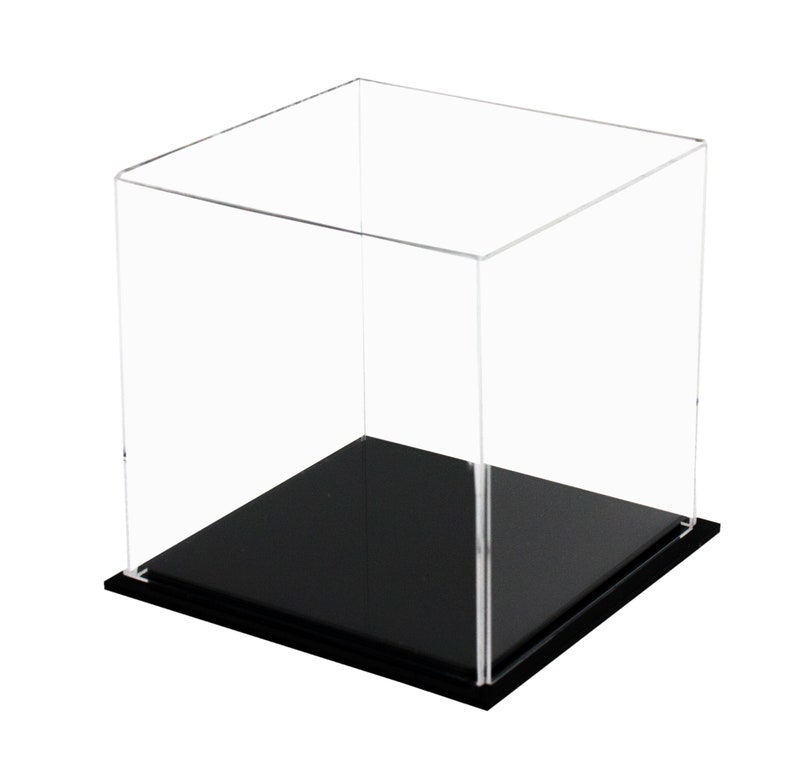 Versatile Acrylic Display Case Cube Dust Cover and Riser Etsy