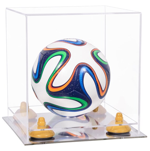 Vitrine avec socle en plexiglas surélevé