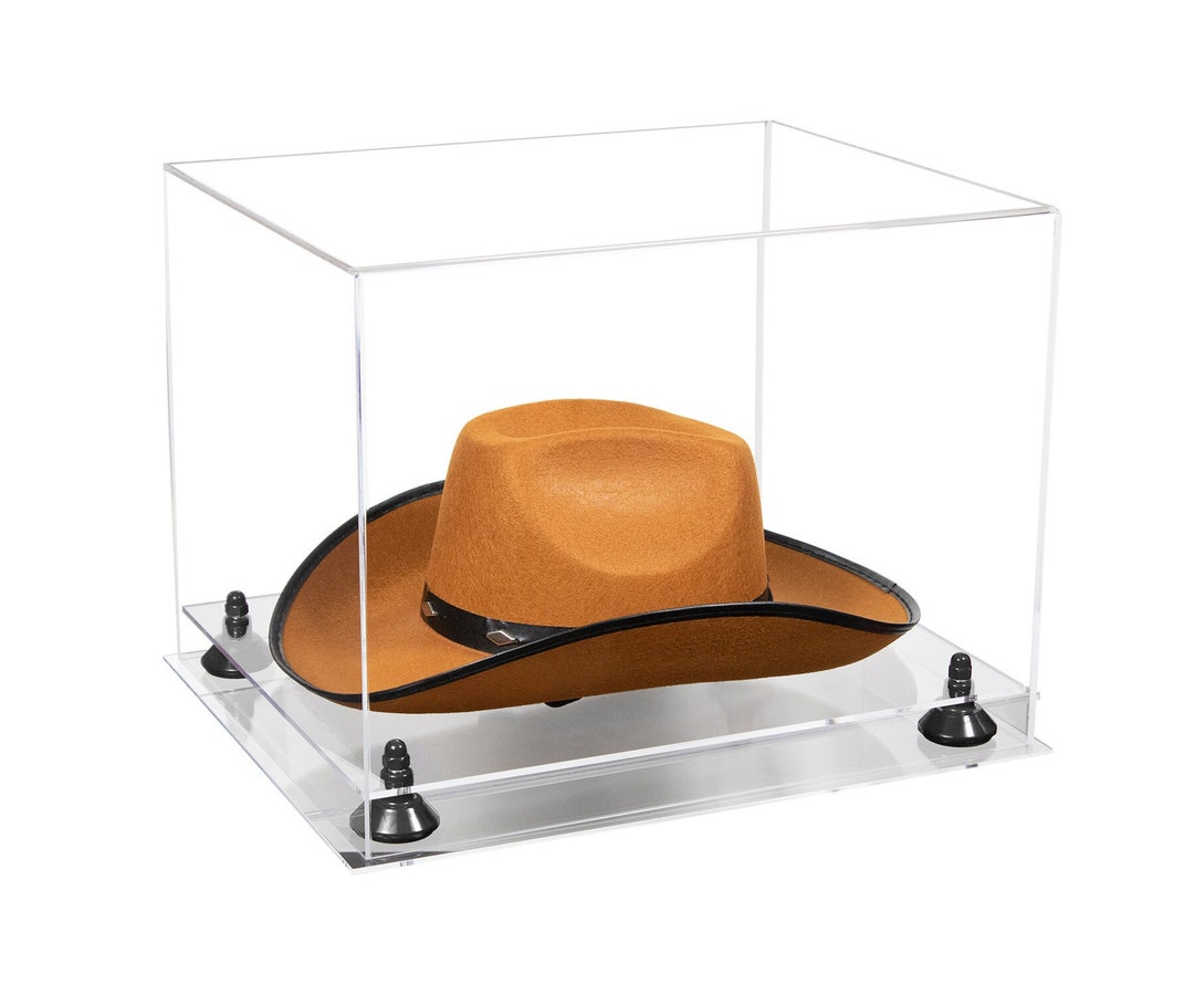 Better Display Cases Acrylic Cowboy Hat Display Case With Clear Case
