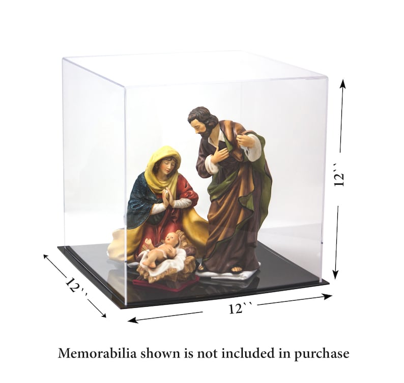 Cube Dust Cover or Riser 12 x 12 x 12 Versatile Acrylic Display Case A061-DS