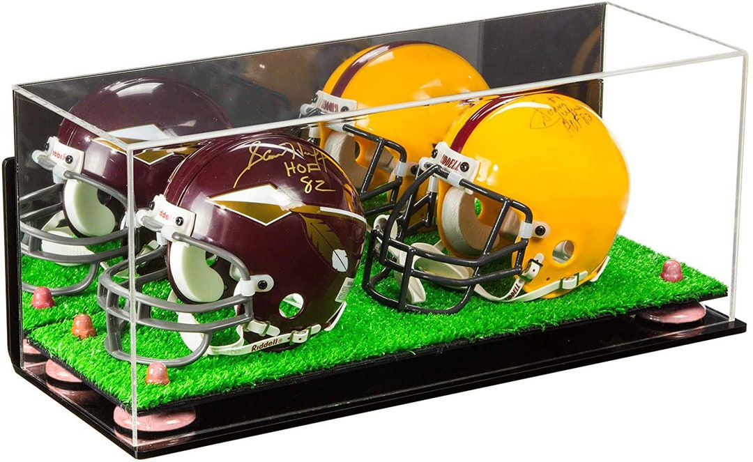 Acrylic Double MINI Miniature not Full Size Football Helmet or Mini