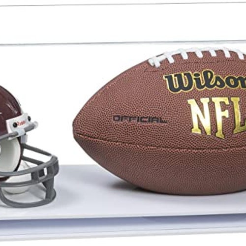 Full-Size Football And Mini Helmet Display shops Case - Clear (A103/B47)