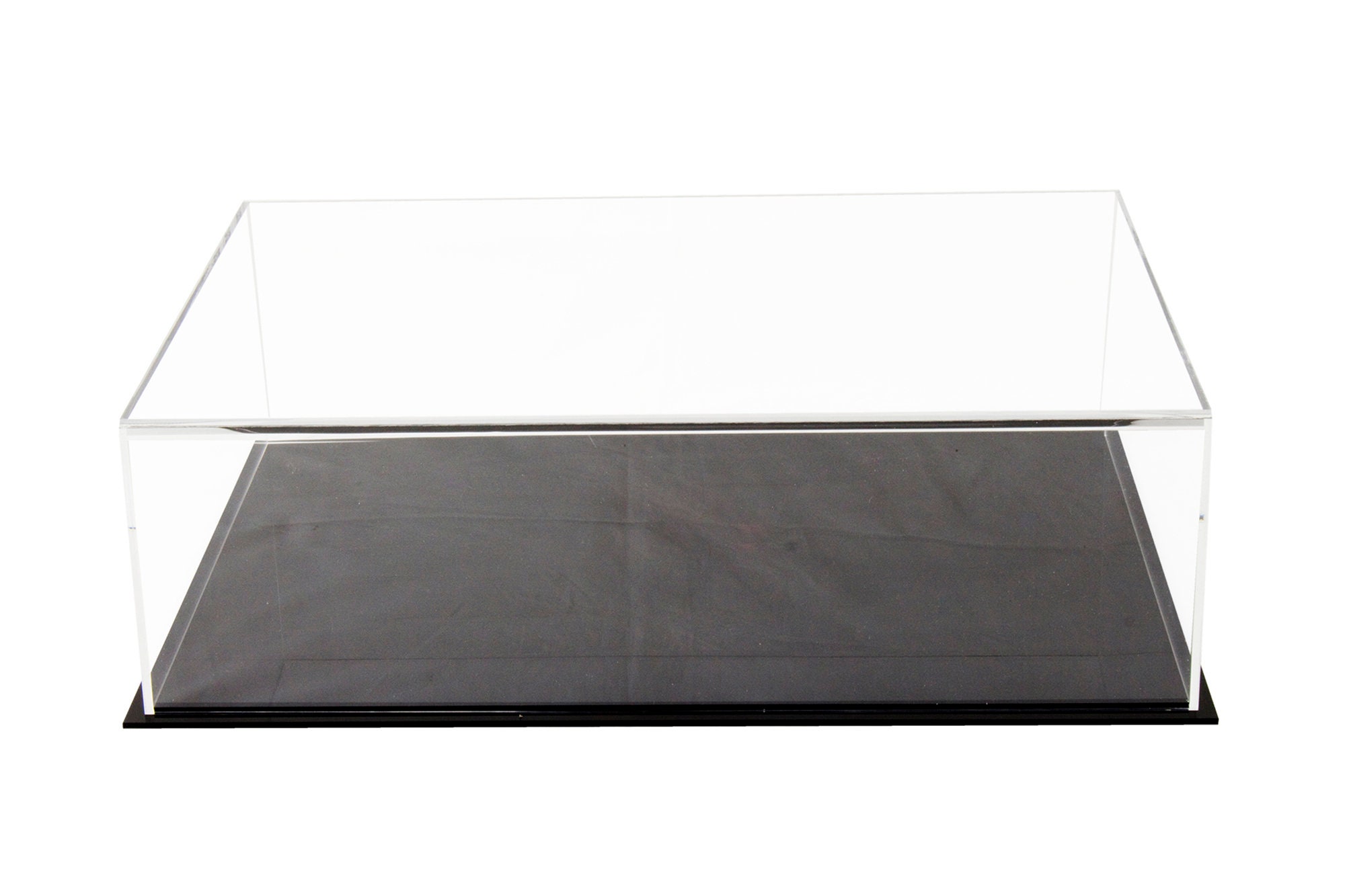Better Display Cases Clear Acrylic Large Book Display Case 20 x 14 x 6 with White Base A071-C-WDS