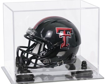 thumbnail image 2 of Full Size Camouflage Acrylic Football Helmet Display Case - Camo Base With Back Mirror 2 of 5