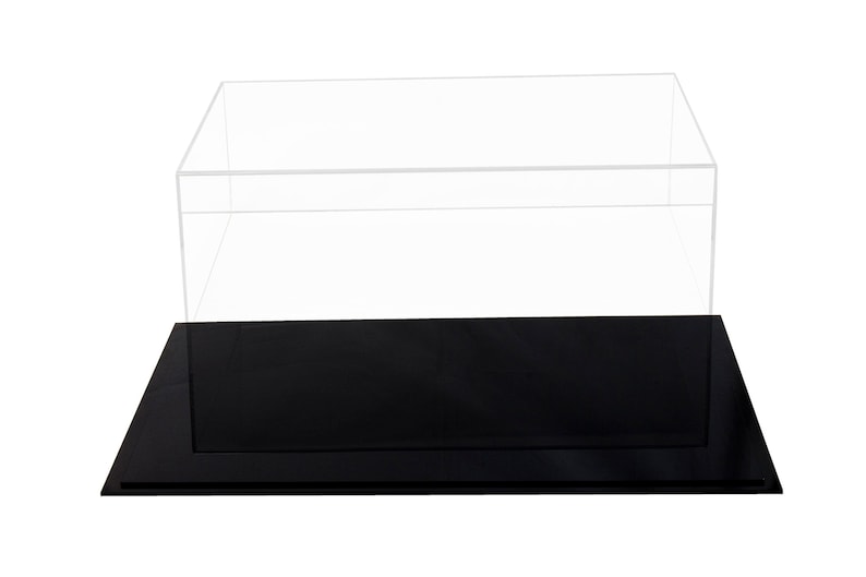 Versatile Clear Acrylic Display Case Large Rectangle Box Etsy