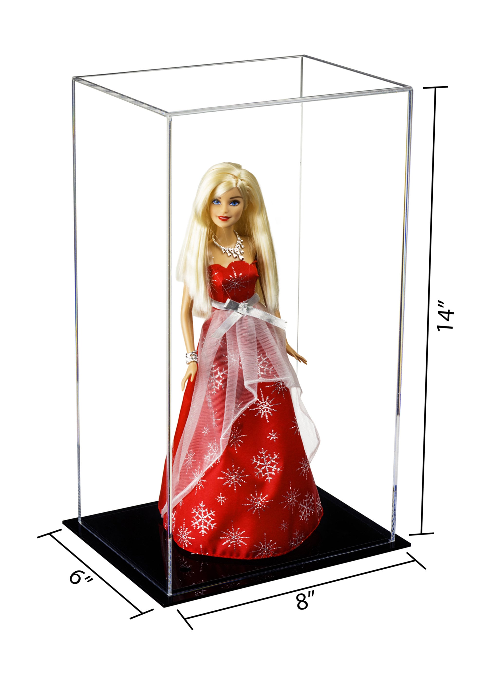 Versatile Deluxe Acrylic Display Case - Medium Rectangle Box 8