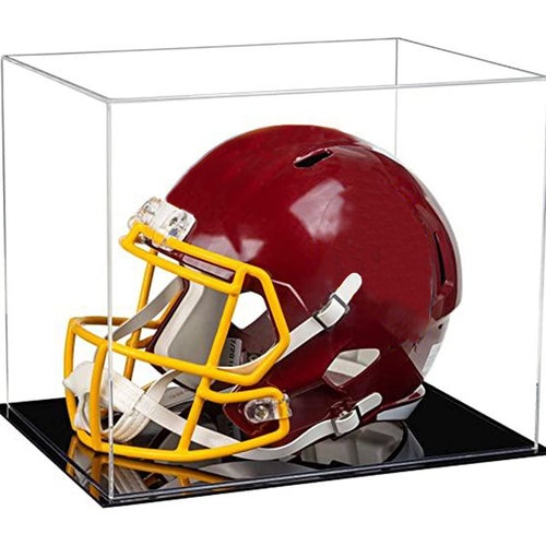 Acrylic Football Helmet Display Case with shops Double Sheet Base (V44)