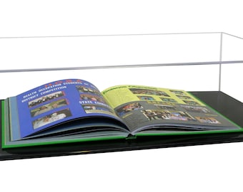 Versatile Acrylic Display Cases with Double Sheet Base with Clear Case (A135)