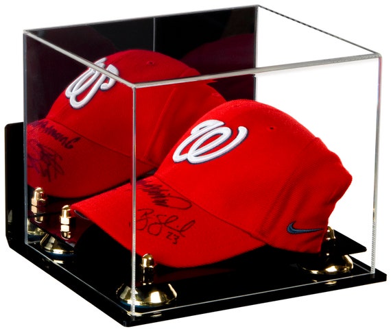Acrylic Baseball Cap Display Case With Mirror Wall Mount And Singapore - How To Display Baseball Caps On Wall