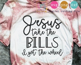 Jesus Take The Wheel SVG Cricut Cut File Silhouette