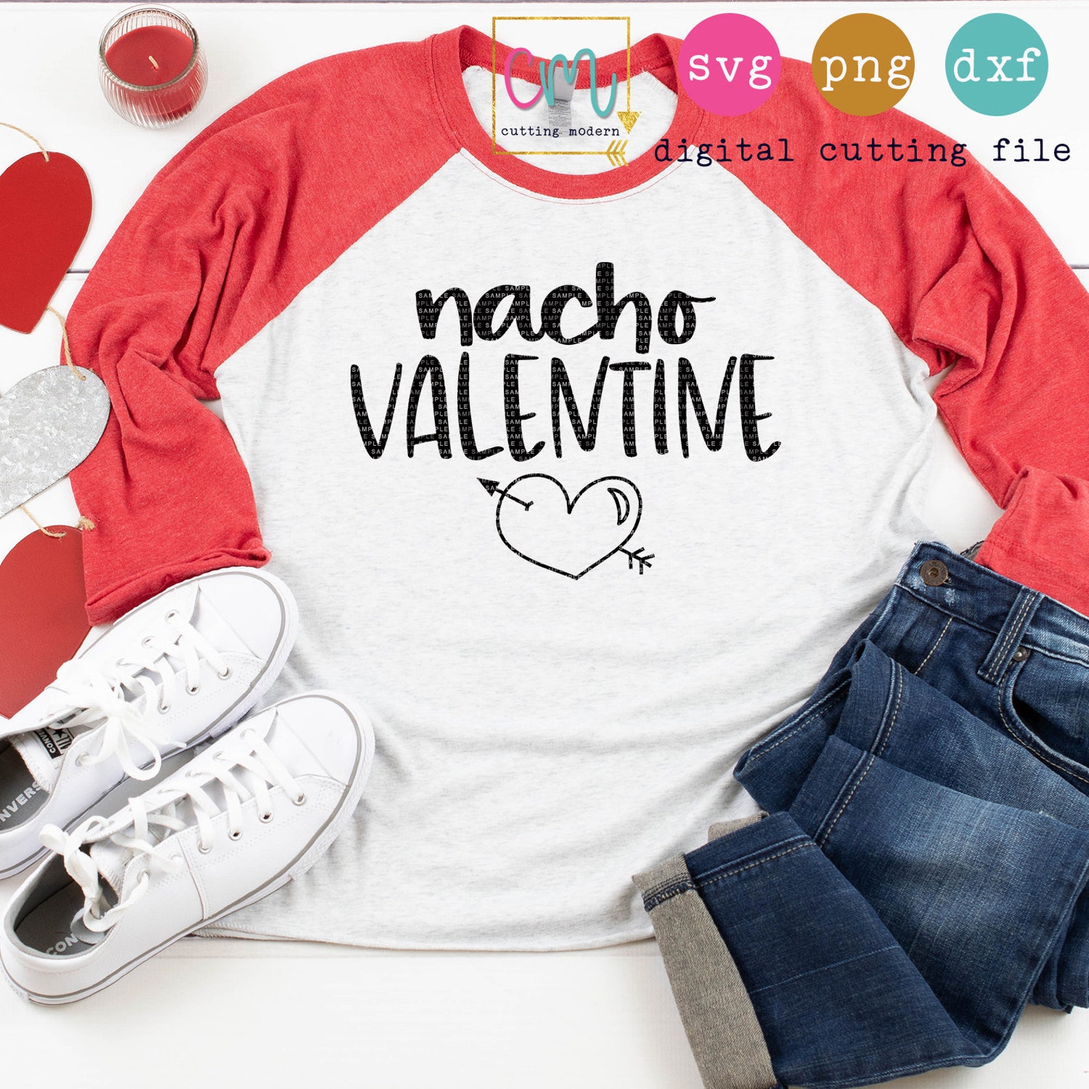 Nacho Valentine SVG PNG DXF Silhouette Cameo and Cricut | Etsy