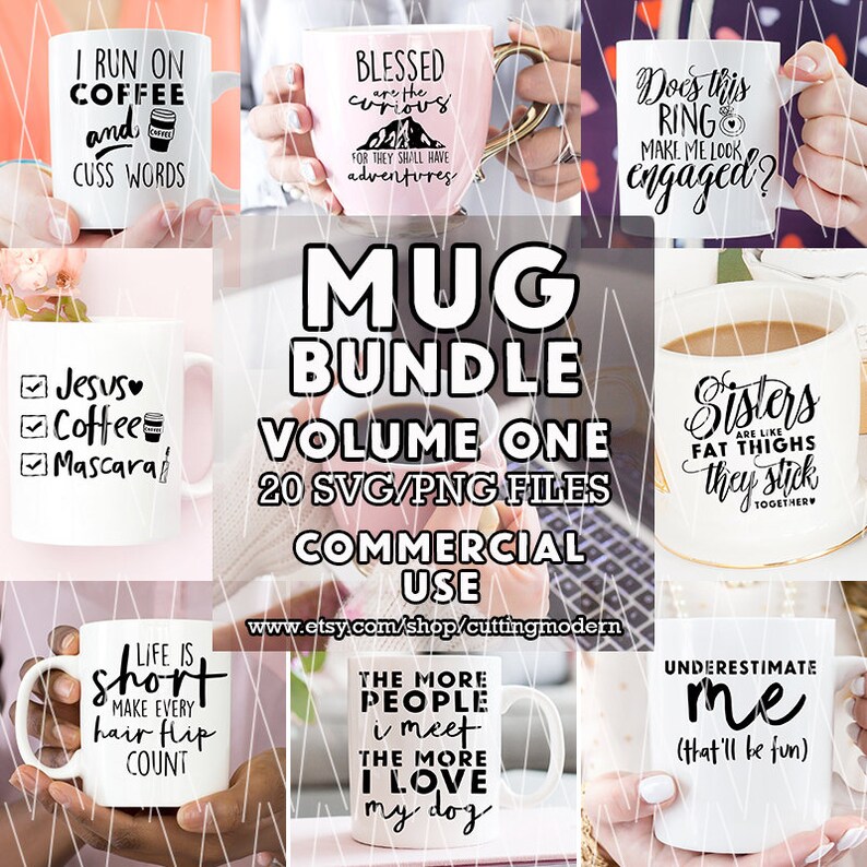 Download FLASH SALE 50% Off SVG Cut File Bundle March 2017 Mug | Etsy