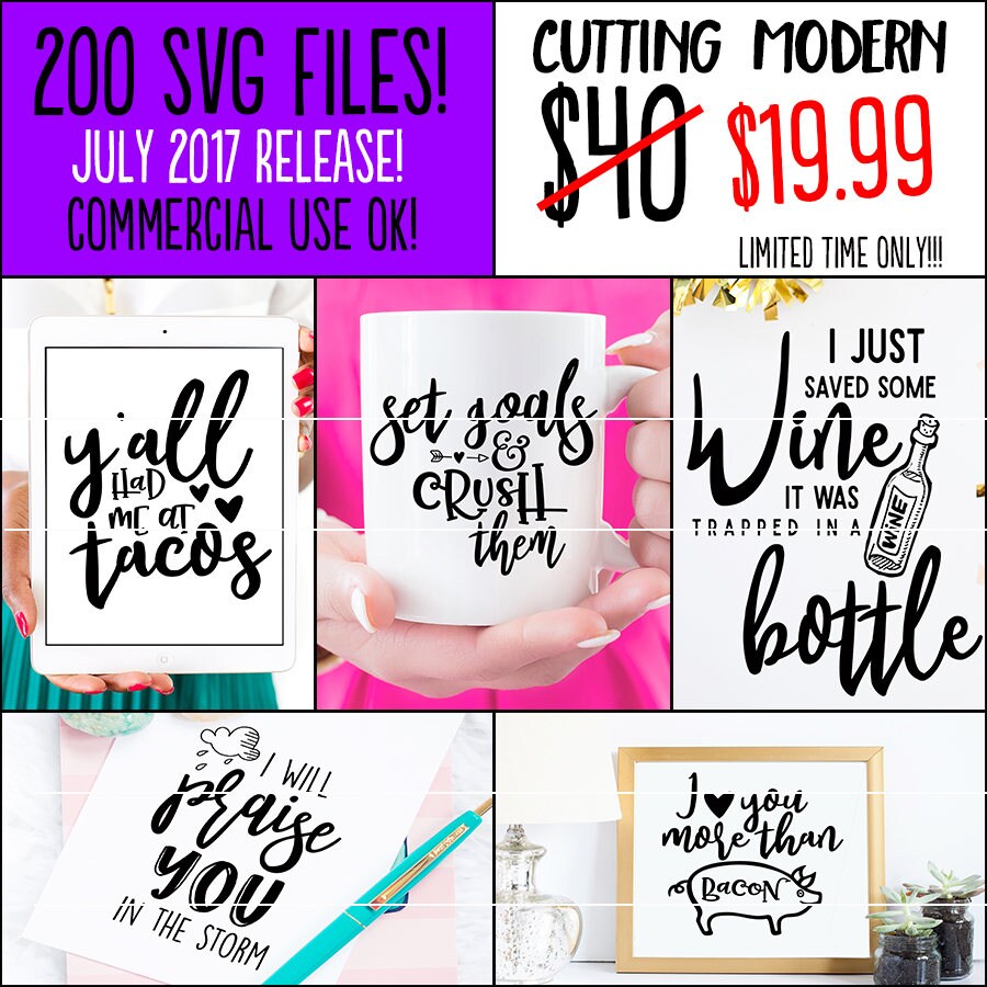 Download Half Off Sale 200 Svg Designs Bundle July 2017 Release Etsy