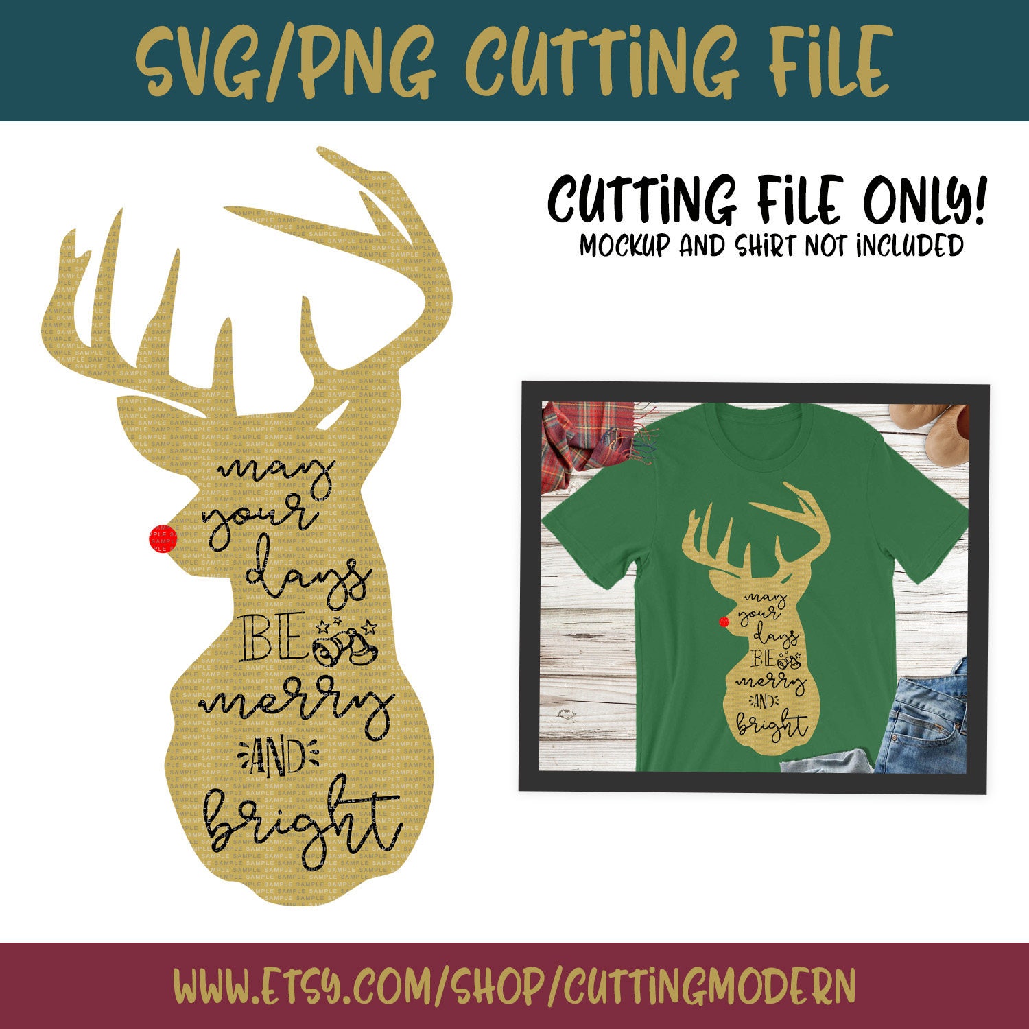 Download May Your Days Be Merry and Bright SVG PNG Silhouette Cameo ...