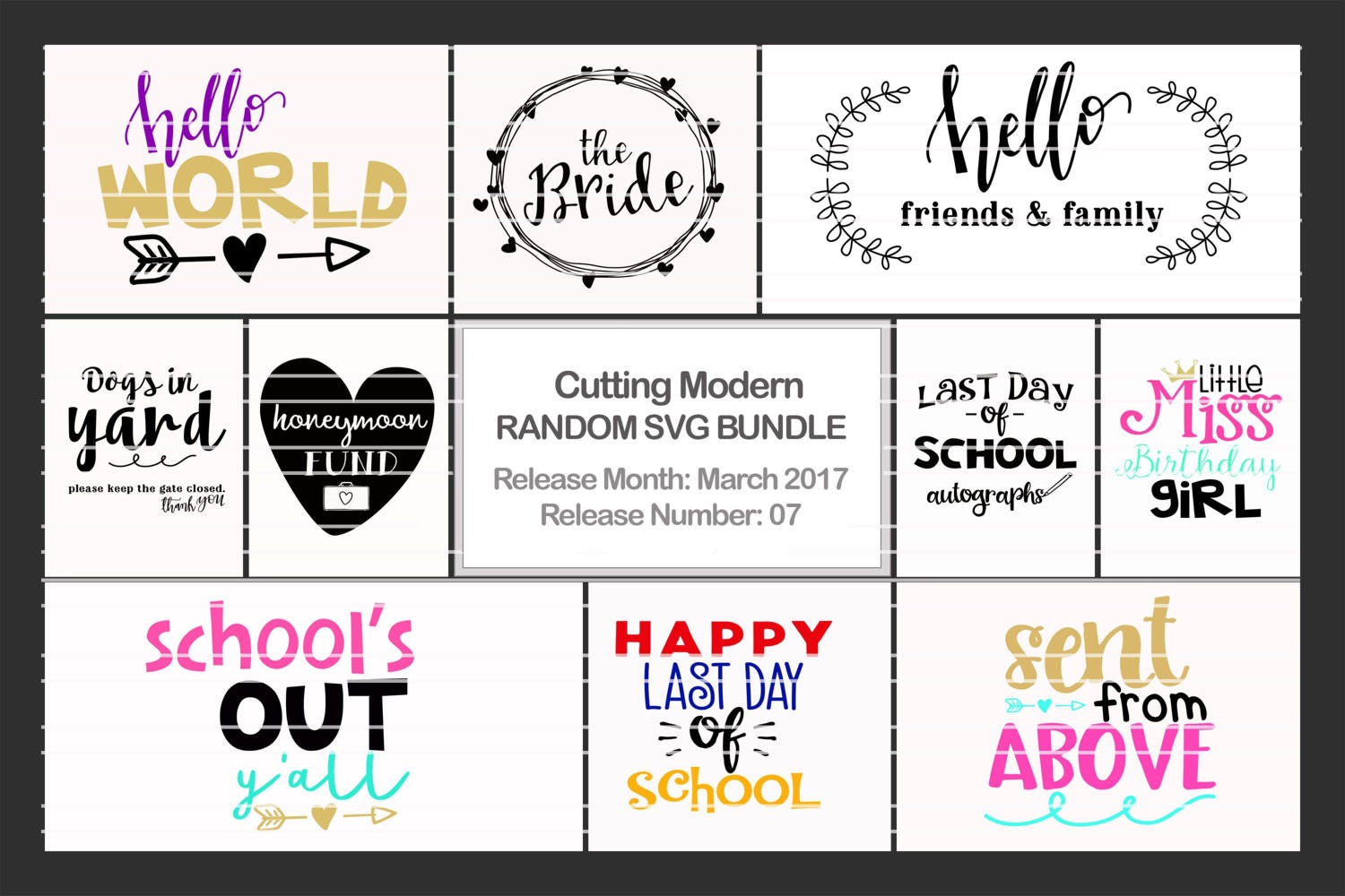 Download FLASH SALE 50% Off SVG Cut File Bundle March 2017 | Etsy