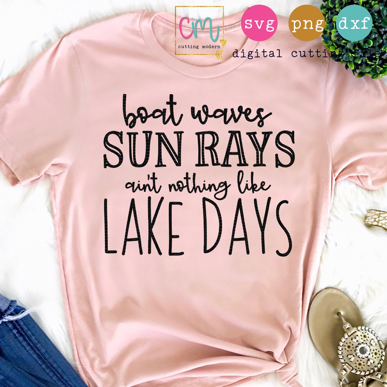 Free Free Sun Rays Boat Waves Svg