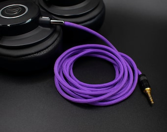 Custom Sleeved Cable for Audio Technica M40x M50x Sennheiser HD559 HD569 HD579 HD599